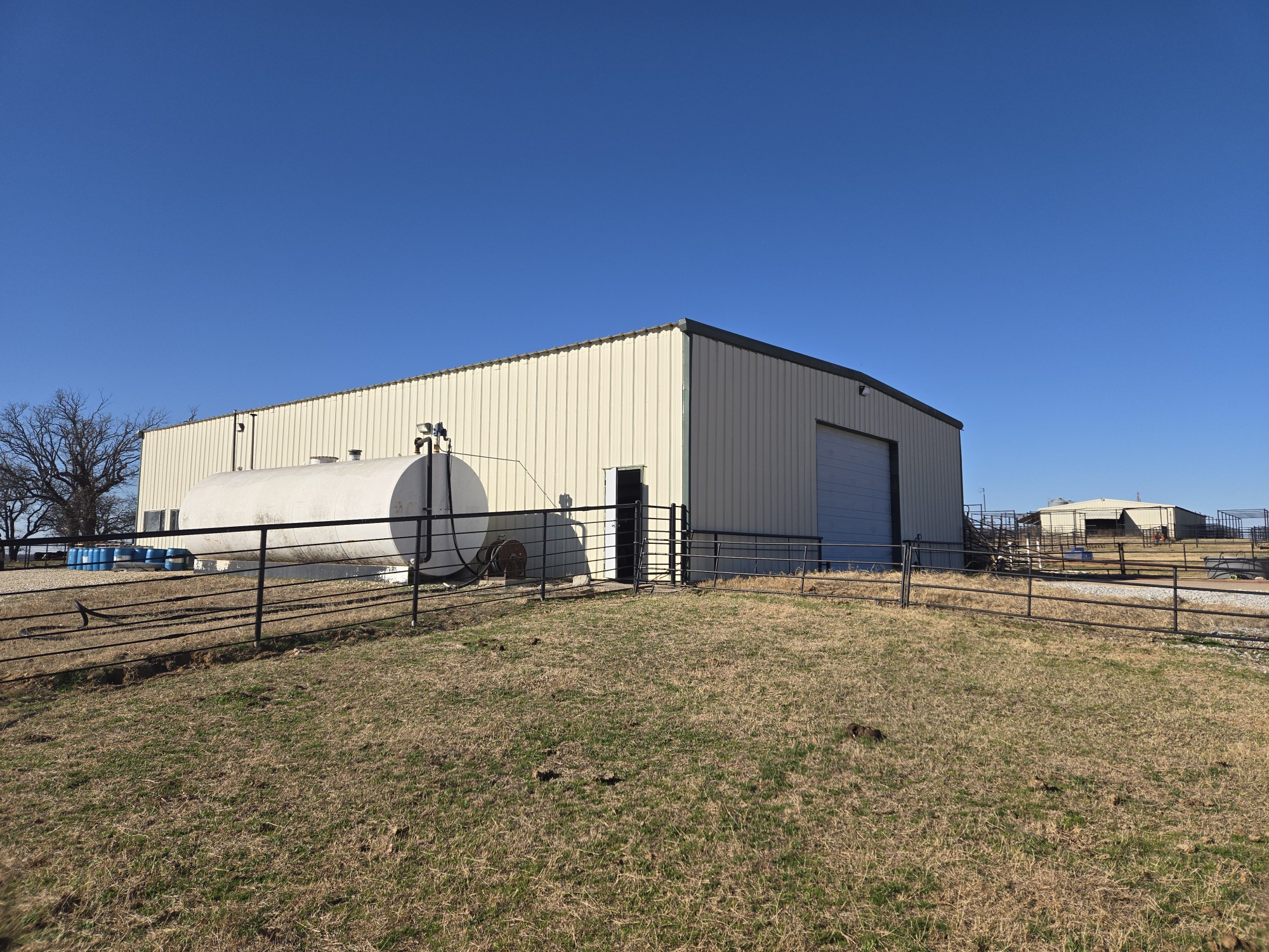 50x75 helicopter hangar painted by Top Coat Painting Co.